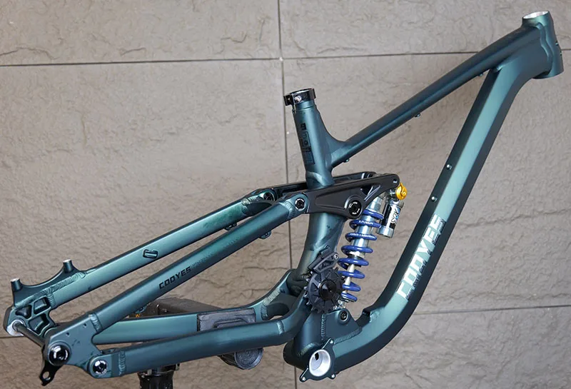 Full Suspension Aluminum Bike Frame, Soft Tail, 210mm Travel, 29/27.5 Er, DH, Enduro, MTB Frameset