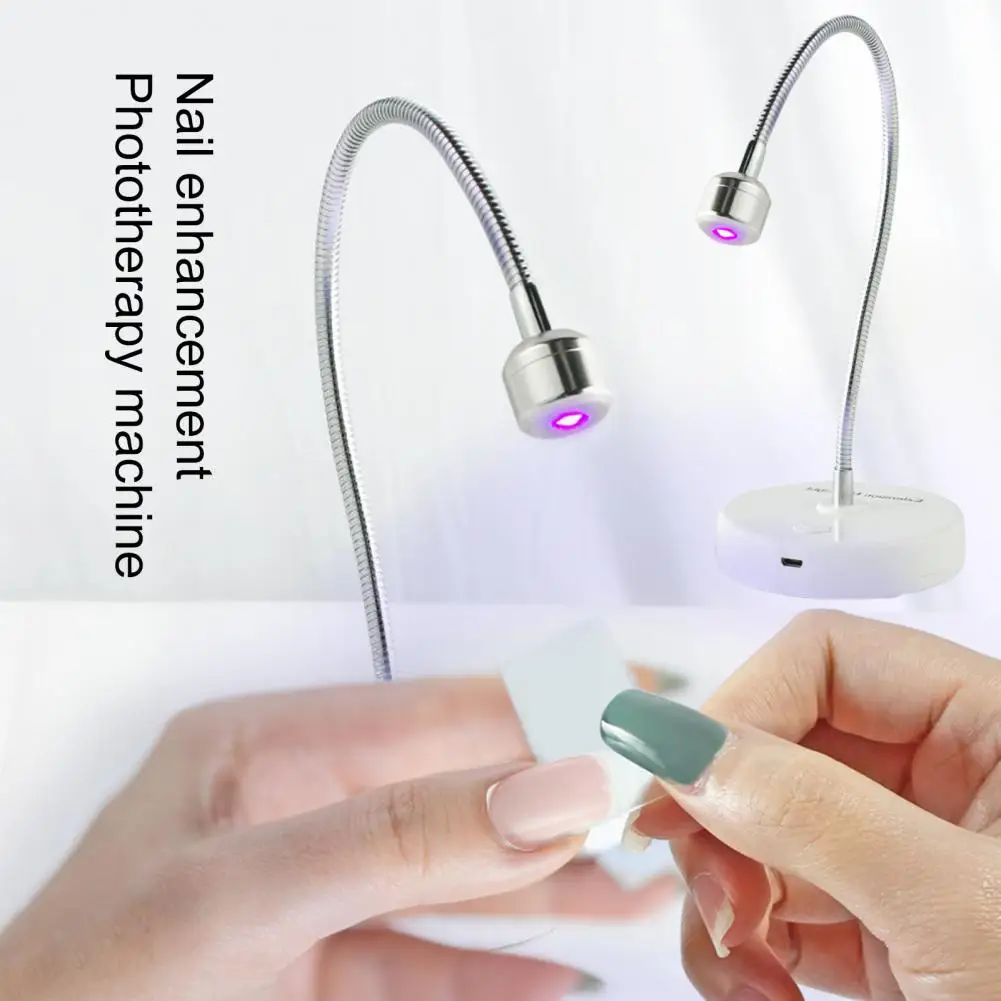 นํากลับมาใช้ใหม่ 1 ชุดที่มีประโยชน์ USB ยาทาเล็บ Curing Light Phototherapy โคมไฟ ABS เครื่องเป่าเล็บขนาดเล็ก One-key Start สําหรับเล็บ Salon