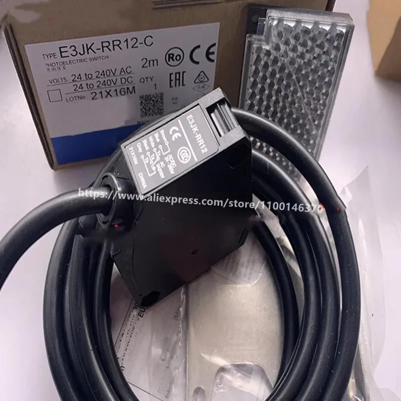 2Pcs New Photoelectric switch  E3JK-DR11-C E3JK-DR12-C E3JK-RR11-C E3JK-RR12-C