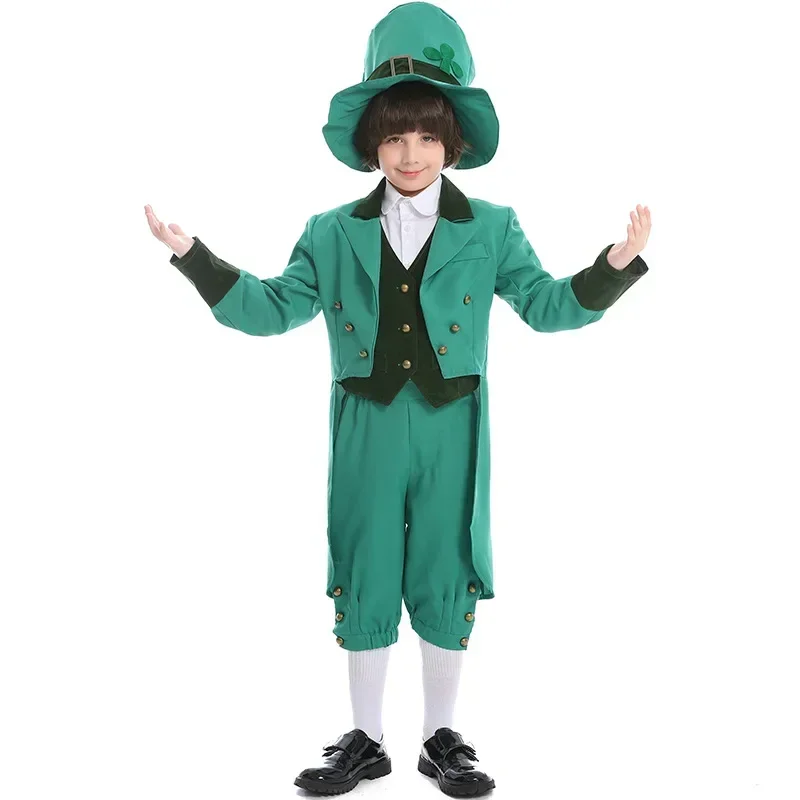 

St.Patrick's Day Cosplay Lrish Elf Boys' Performance Costume