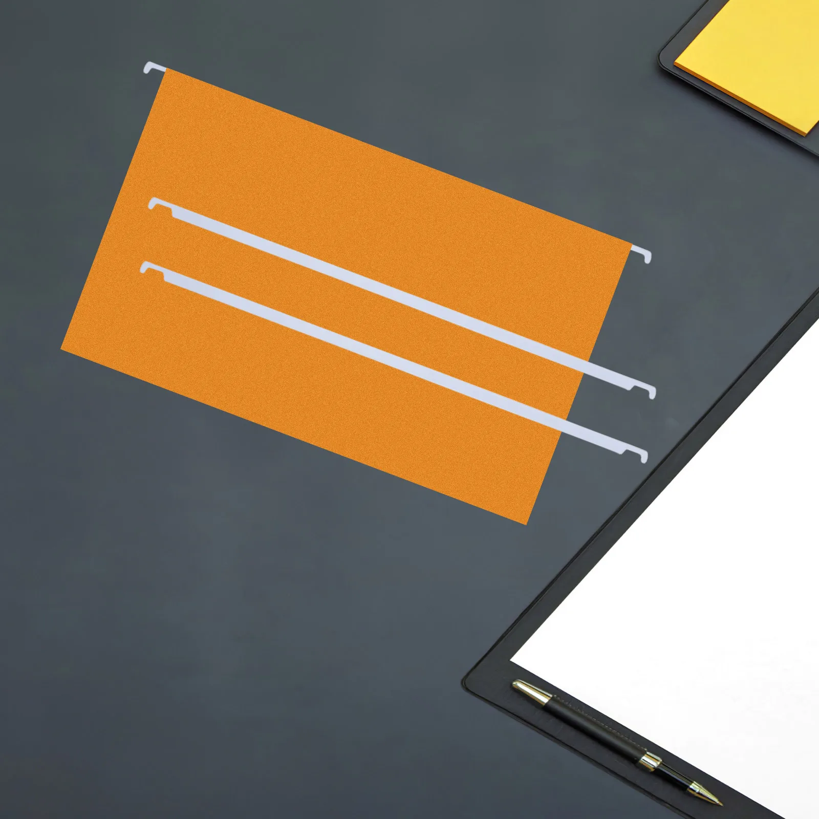 50個の白い吊り下げファイルフォルダーレール金属32.5cmドキュメントディバイダーバーヘビーデューティオフィス用品ファイルレターの整理用