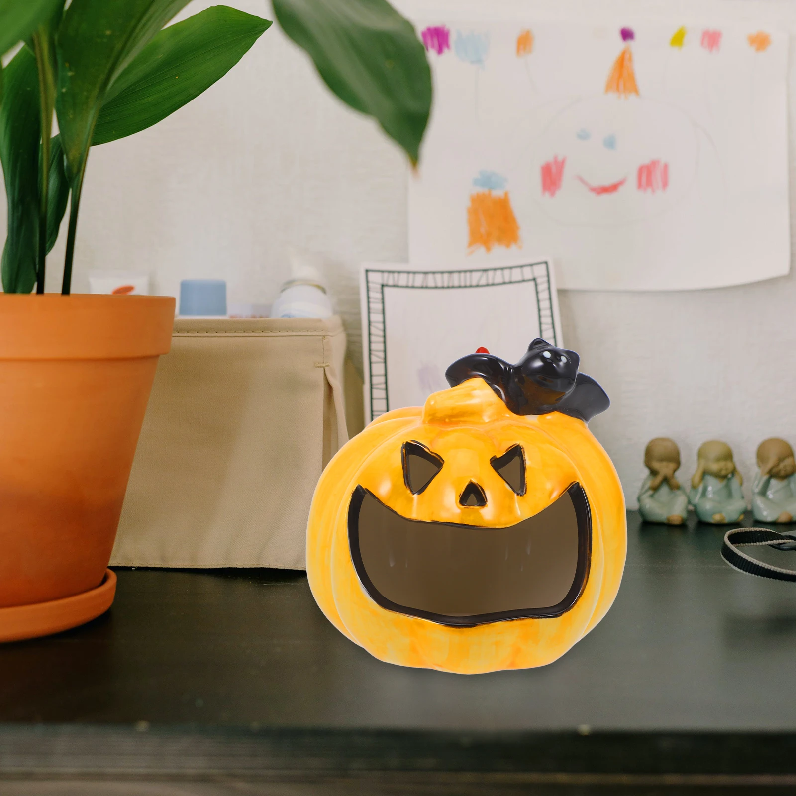 

Pumpkin Ornaments Ashtray Pumpkins Holder Halloween Decoration Decorations Decorate