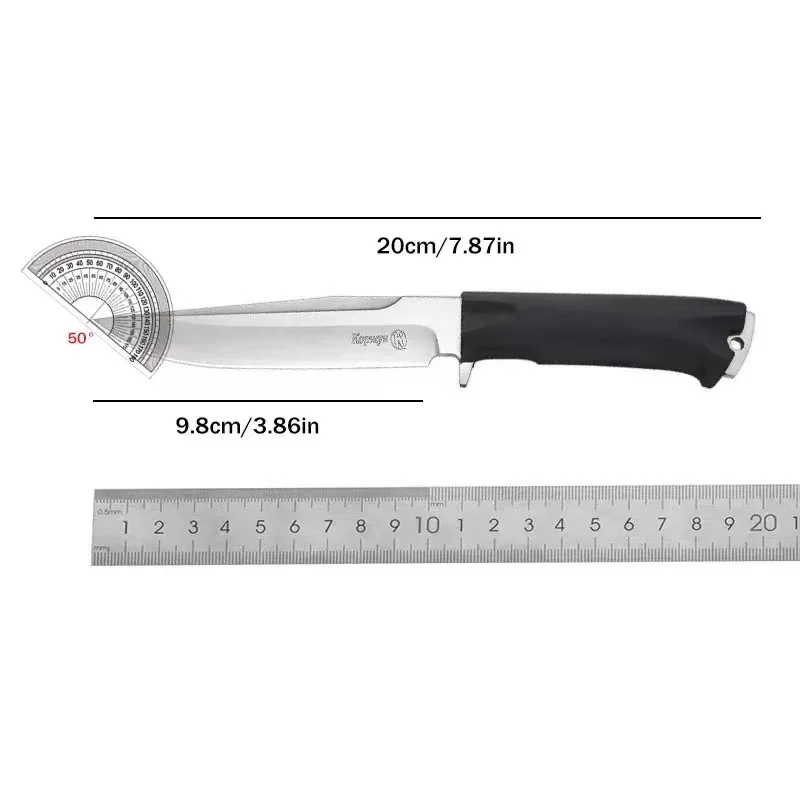 9.3 inch High Quality Outdoor Survival Knife 65*13 Special Steel Military Tactical Knife with Scabbard Bowie Knife for Hunting