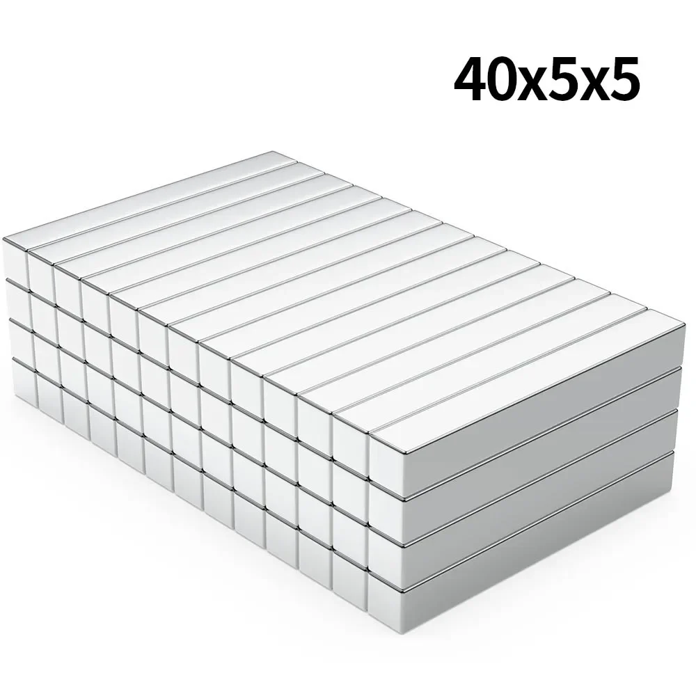 

40x5x5mm N35 Super Strong Neodymium Magnet Blcok NdfeB Powerful Permanent Magnetic imanes Refrigerator Magnets