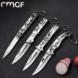 Kitchen utility knife, stainless steel fruit folding knife, portable fruit knife, chef's knife KR9195