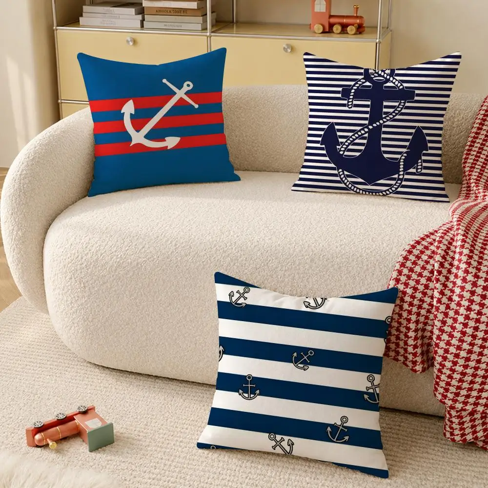 ocean sailor Line texture Cushion Cover Pillow Cover Decorative Throw Couch Home Decor for Living Room Sofa