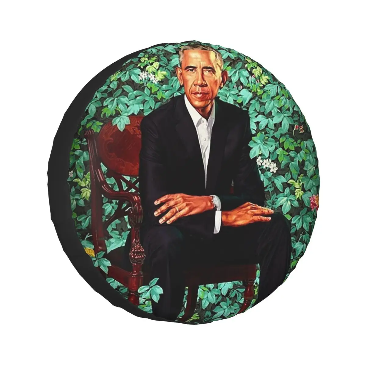 

Чехол для запасного колеса President Barack Obama Smithsonian с национальным портретом для Jeep SUV RV 4WD, защитные чехлы для колес 4x4