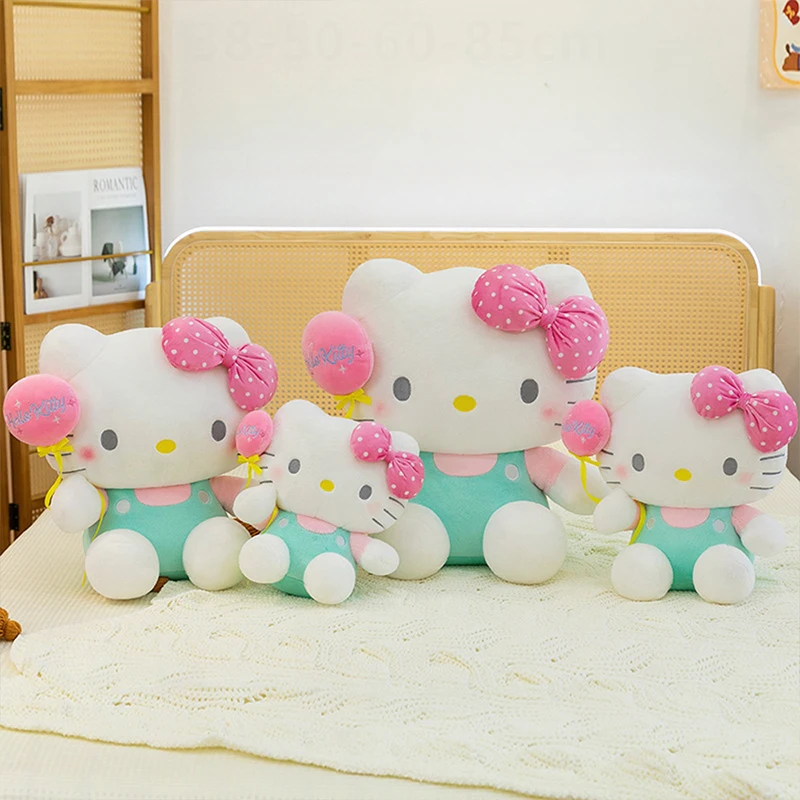 

Sanrio Kawaii Cartoon Balloon Hello Kitty Plush Toy Stuffed Doll Sleeping Pillow for Kids Birthday Xmas Gift Cute Hello Kitty