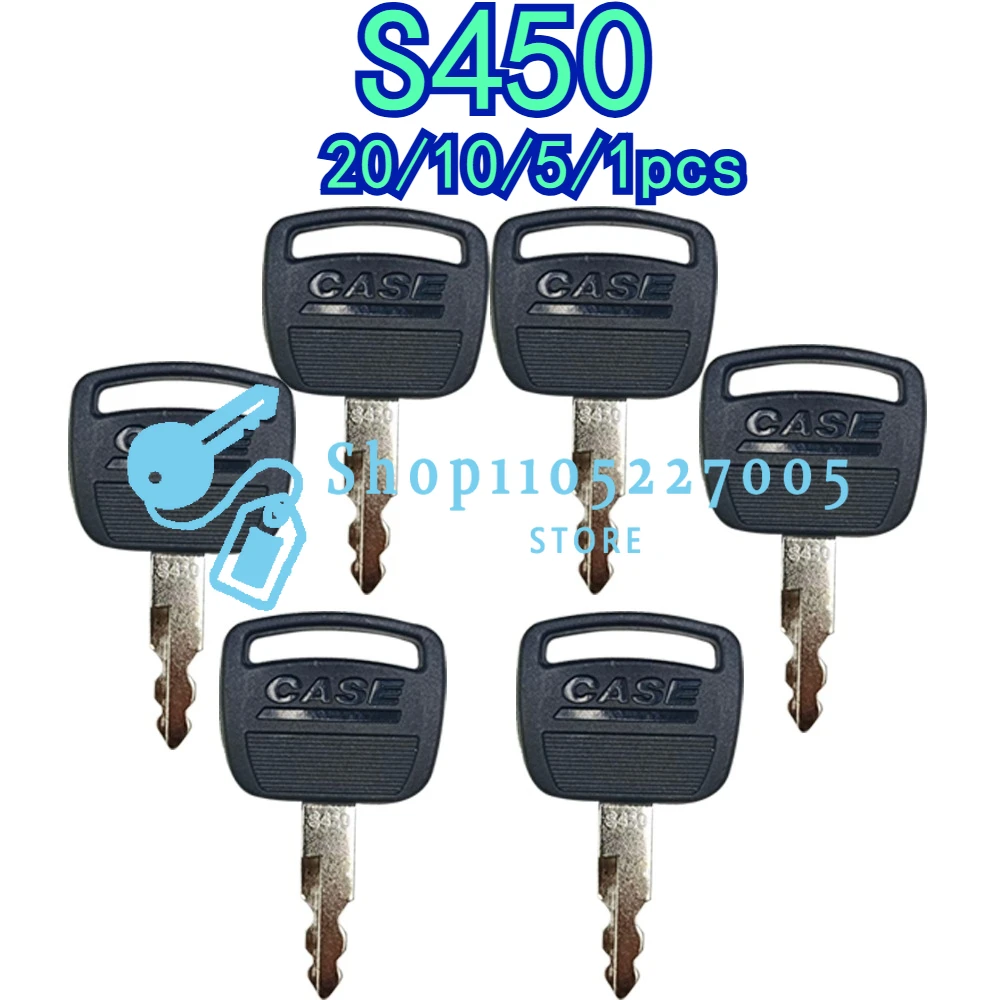 20/10/5/1PCS for S450 Keys Case 210 220 240 300 360 470 Ignition Key Side Door Key Excavator Parts