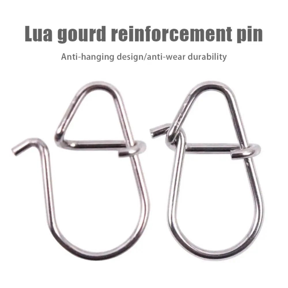 100Pcs Gourd Pin Micro-Object Lure Pin Lure Connector 304 Stainless Steel Material Fishing Accessories Enhancement Egg Snap