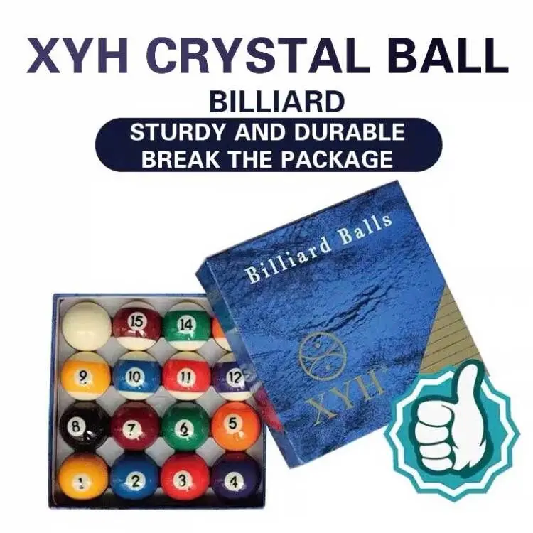 SLP XYH Pool Billard Spiel Qualität Volle Größe Digital Ball Set 16 Kugeln 2-1/4 "57,5mm und 52,5mm