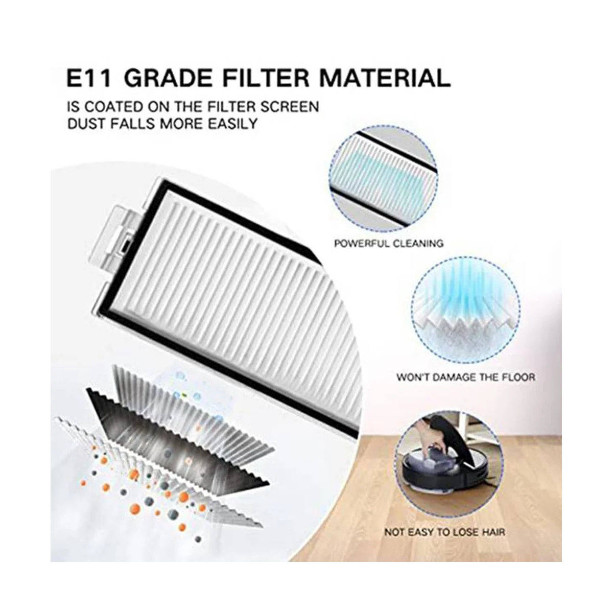 For Max Max+ Plus T8 Hepa Filter Main Side Brush Mop Cloth Robot Vacuum Cleaner Spare Parts