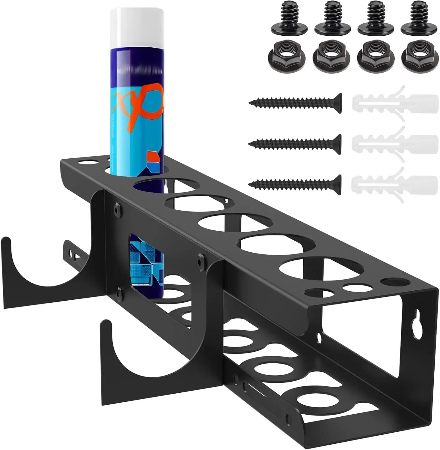 New Caulk Tube Holder Metal Grease Tube Rack Wall Mounted Sealant Organizer Hand Caulking Tube Rack Caulking Tool Organizer