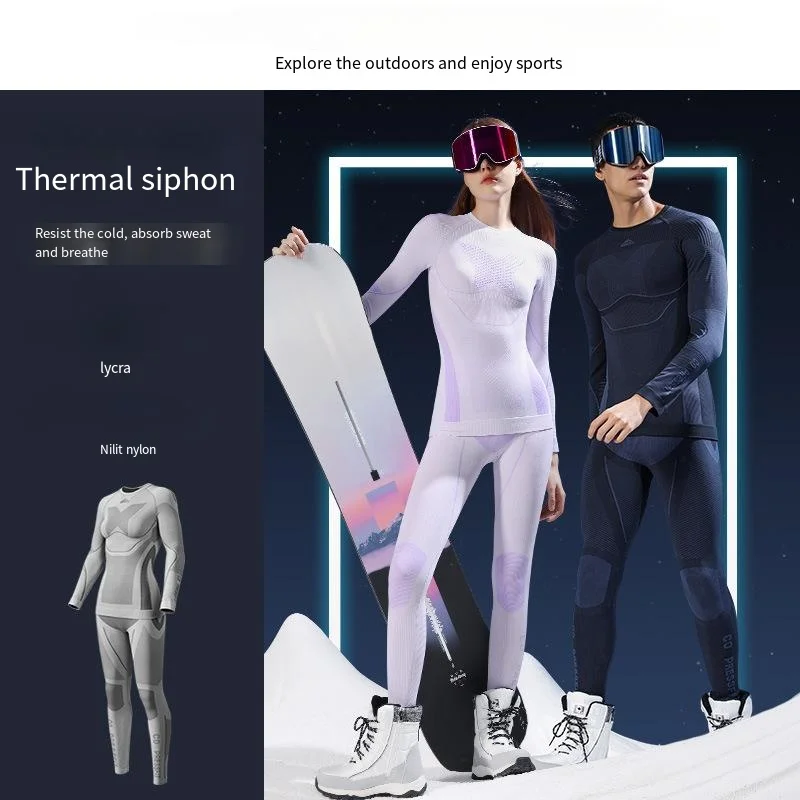 

Outdoor Skiing Sports Underwear Suit,men's Women's Fitness Sweat Warm Compression Tight Function Bottoming Quick Dry Underwear