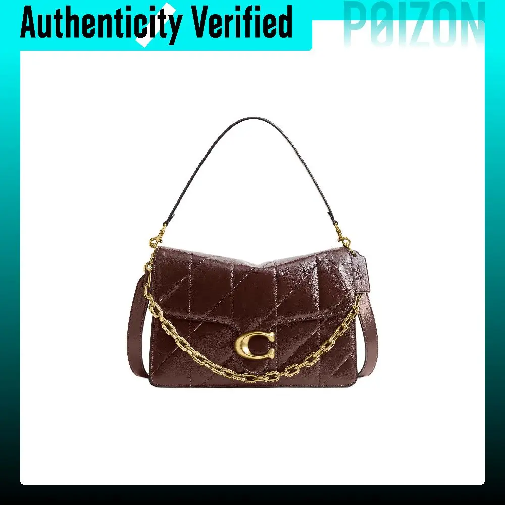 COACH Tabby Cow Leather Shoulder Bag Large Women's Maple Leaf CAF53-B4MPL