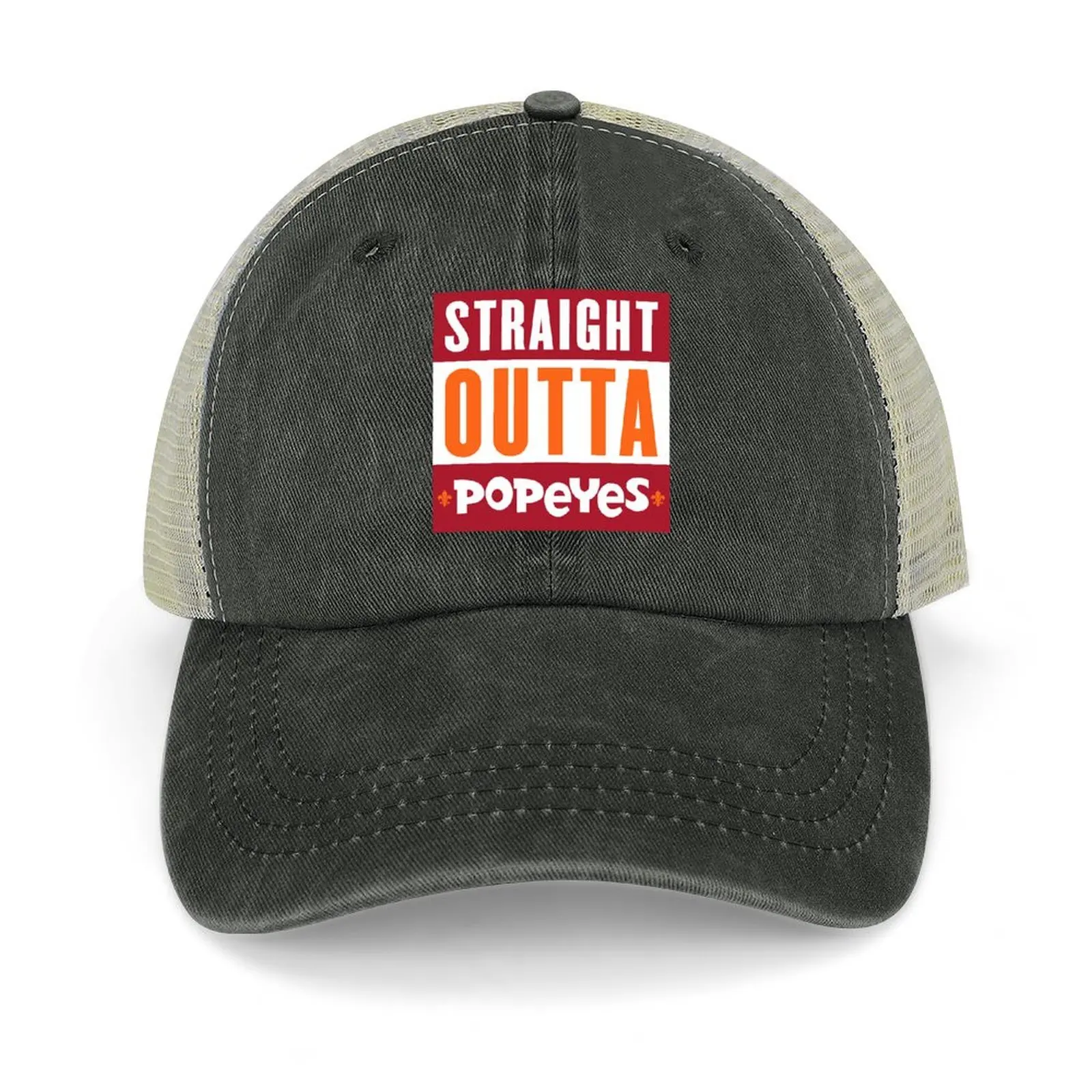 

STRAIGHT OUTTA LOUISIANA by Koramo Baseball Cap Military Cap Man Hat men sailor cap for men fishing hat Mens Caps Women's