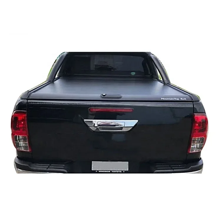 Aluminum Roller Shutter Rear Tonneau Cover Hard Lid For Hilux Vigo Pick Up Truck Trunk Accessories