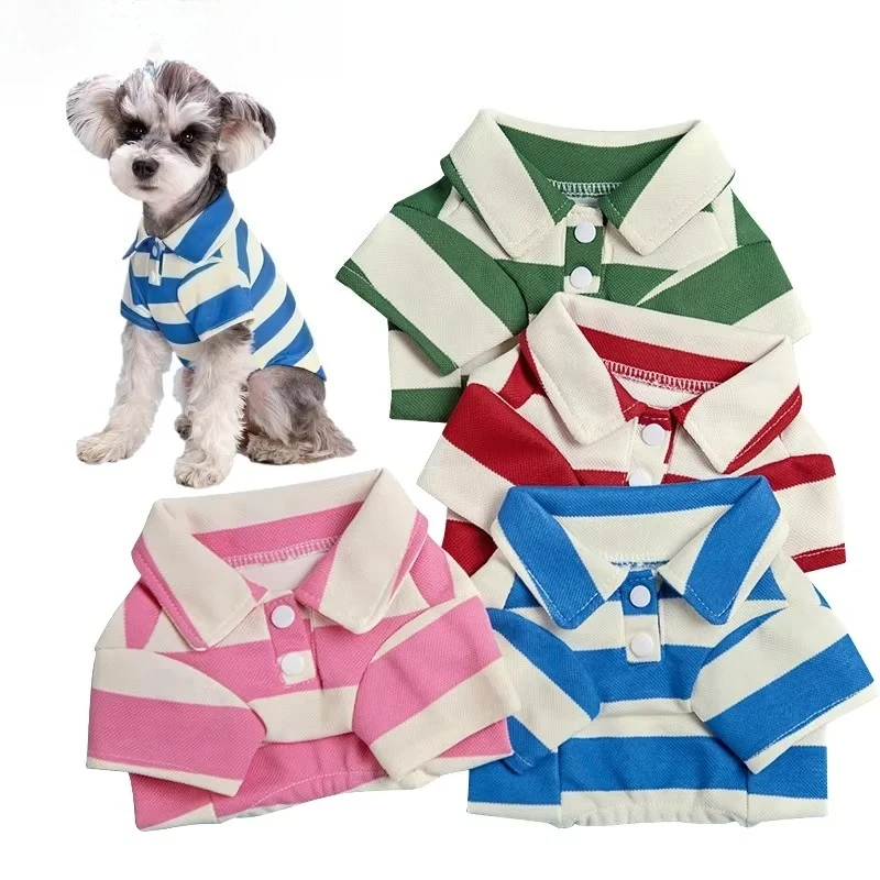 Pet Dog Clothes for Small Medium Dogs Pet Dog Polo Shirt Fashion Puppy Clothes Dogs Cats T-Shirt Pet Supplies