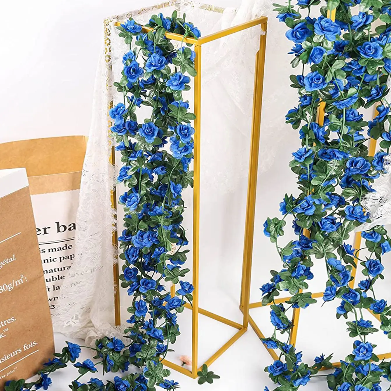 Artificial Flower Rose Garland Wedding Festival Home Room Table Outdoor Wall Room Decoration Garden Diy High Quality Gifts Party view 3