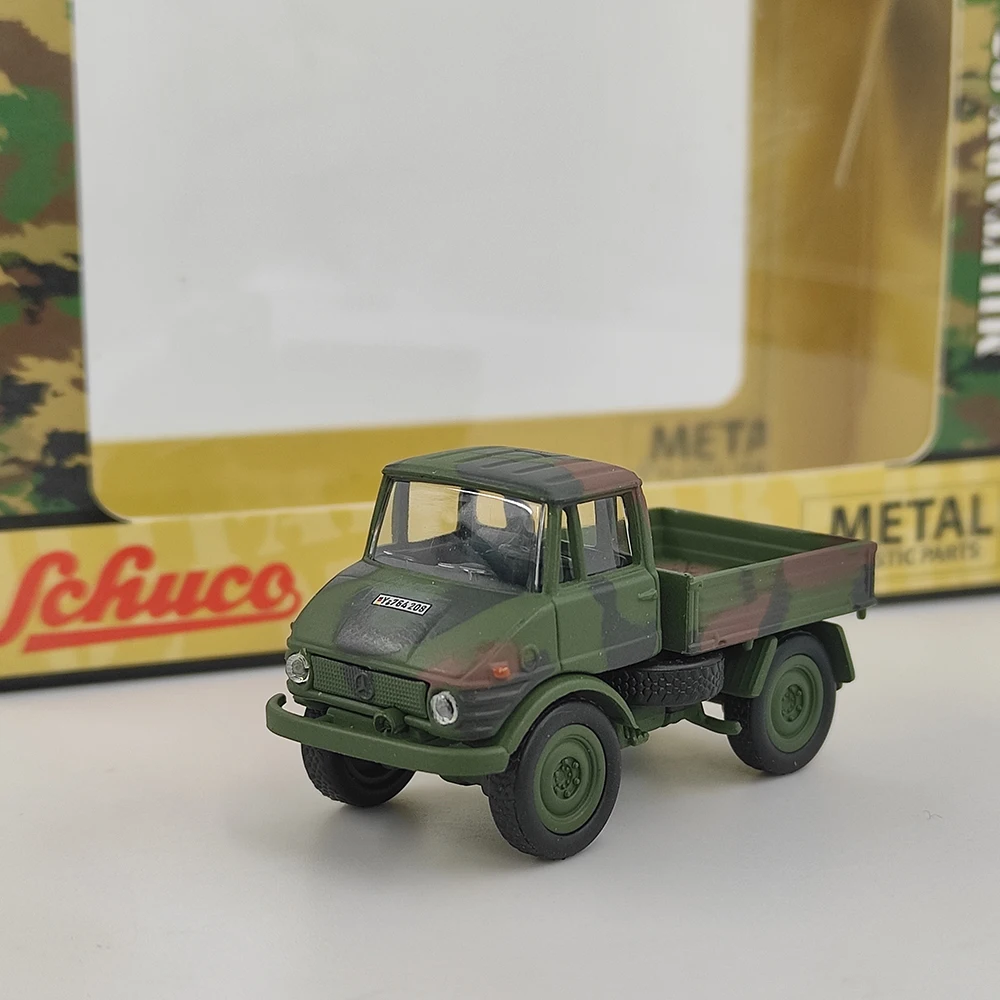 

Литой под давлением Schuco масштаб 1:87 Mercedes-Benz Unimog U406 модель грузовика из сплава Коллекционная игрушка в подарок сувенир дисплей орнамент