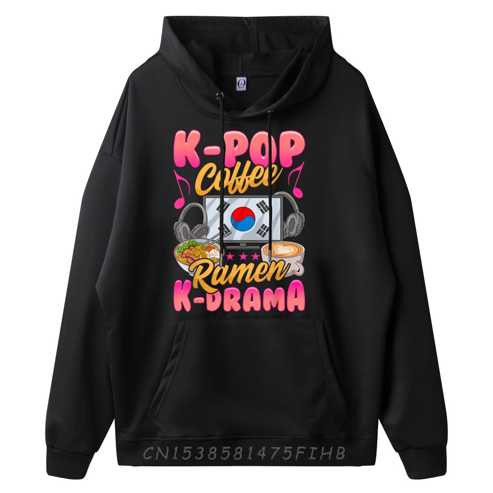 Coffee Ramen K-Drama Music Korean TV Merchandise Graphic Sweatshirts Men Adult Camiseta Masculina Birthday