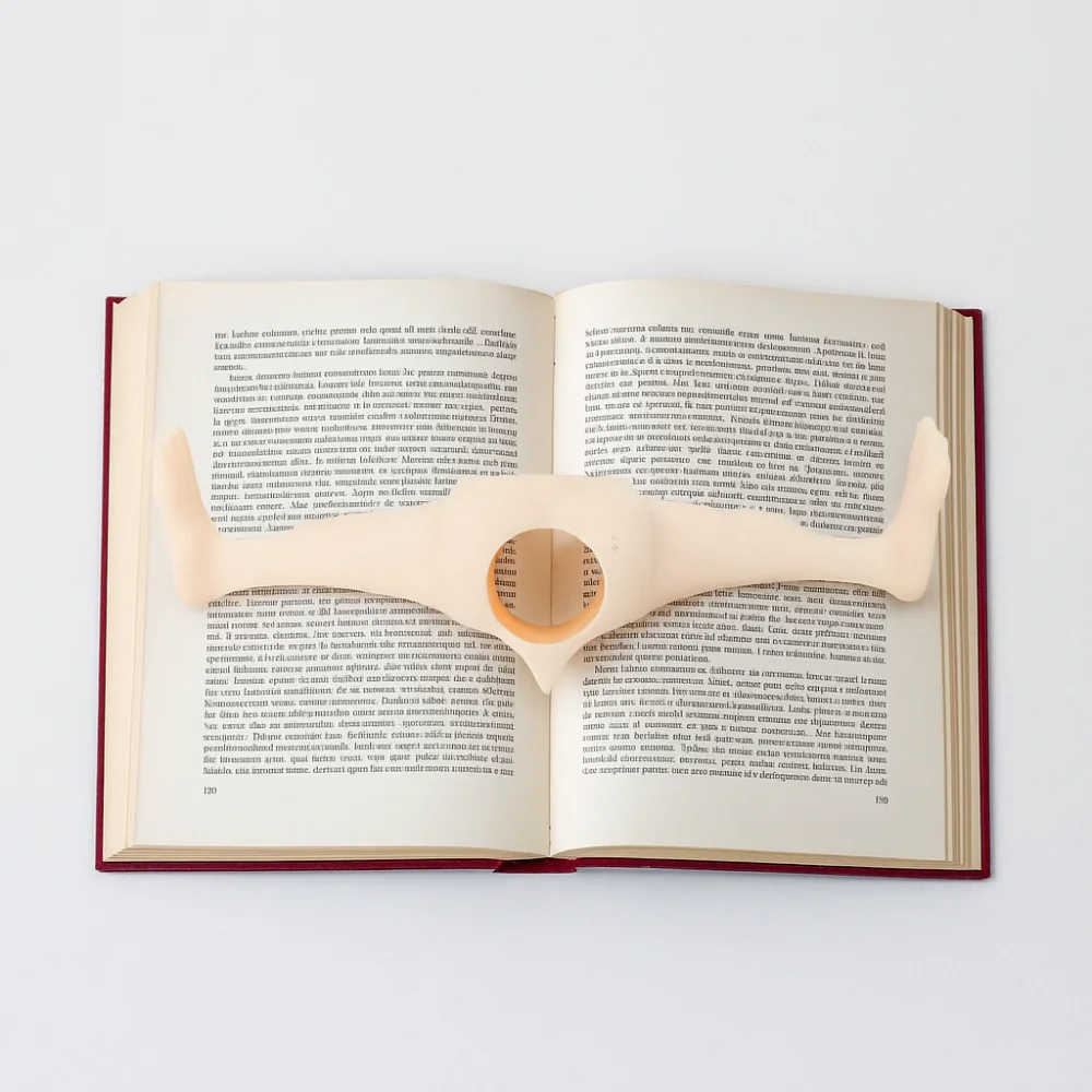 مساعد القراءة مضحك الإبهام المرجعية كتاب دعم قابلة لإعادة الاستخدام حامل الصفحة البلاستيكية زخرفة متعددة الوظائف البنصر صفحة كليب