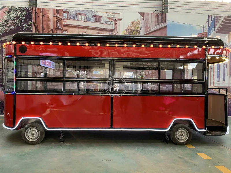 OEM mobiele fastfoodvrachtwagens te koop Ice USA en Europa IJskar Hotdog koffiewagen vrachtwagenkiosk met verzending over zee