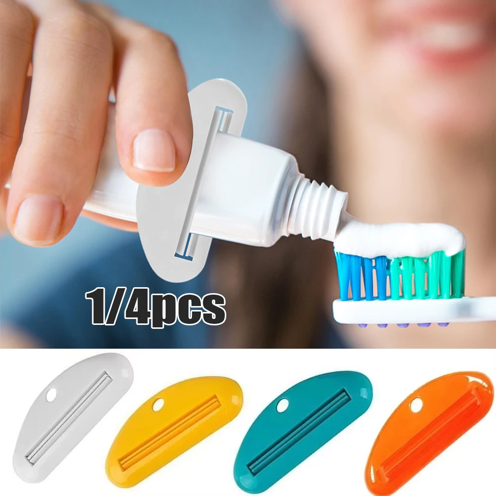 1/4pc Multifunction Manual Toothpaste Dispenser Cream Tube S