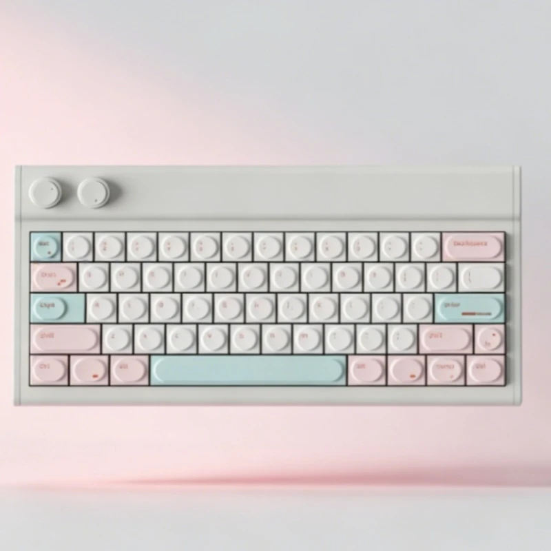 

Mint Milkshake Theme Keycaps Set Customized PBT Heihgt 7.1mm Type-C Keyboard Caps for Mechanical Keyboard Creative Accessories
