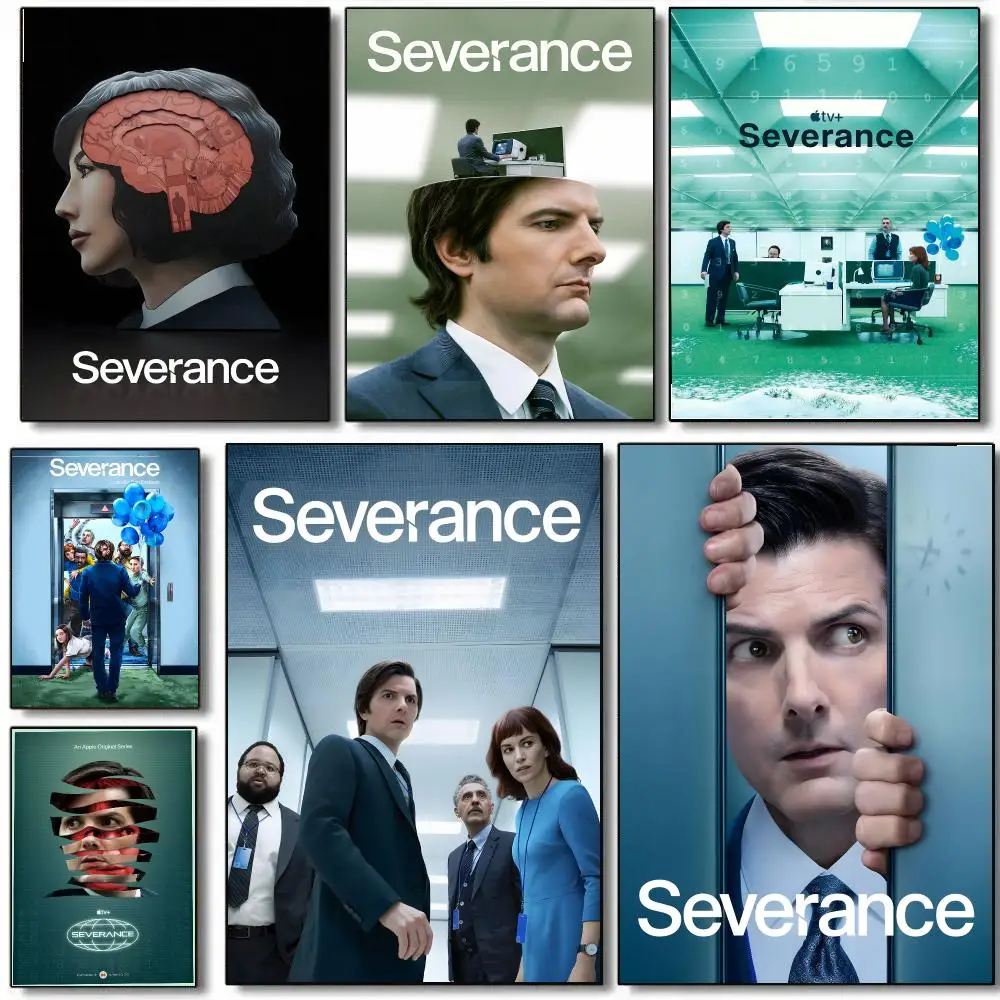 S-Severance Movie Poster Self Adhesive Sticker Home Bedroom Living Room Game Room Decoration