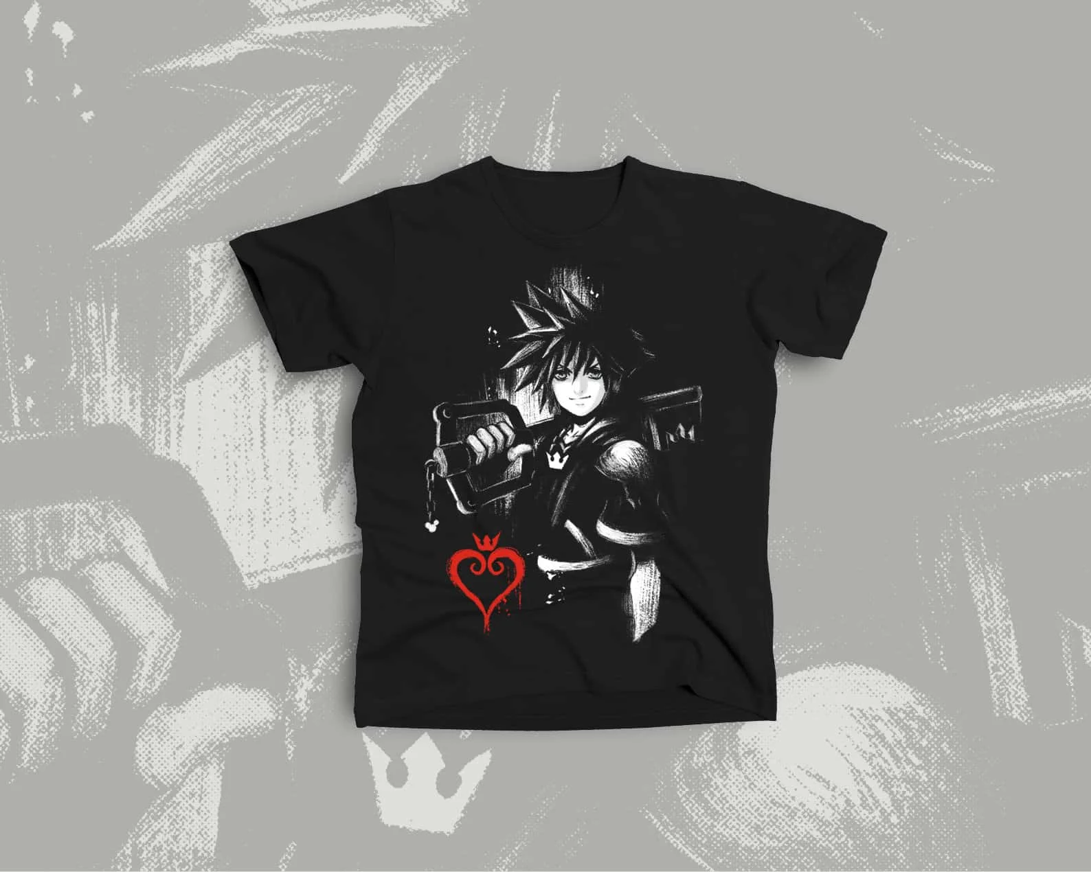 T-shirt Kingdom Hearts The Protagonist Sora, T-shirt Vintage des années 90, nouvelle collection été 2026, T-shirt en coton Y2K pour hommes et femmes, Street Wear