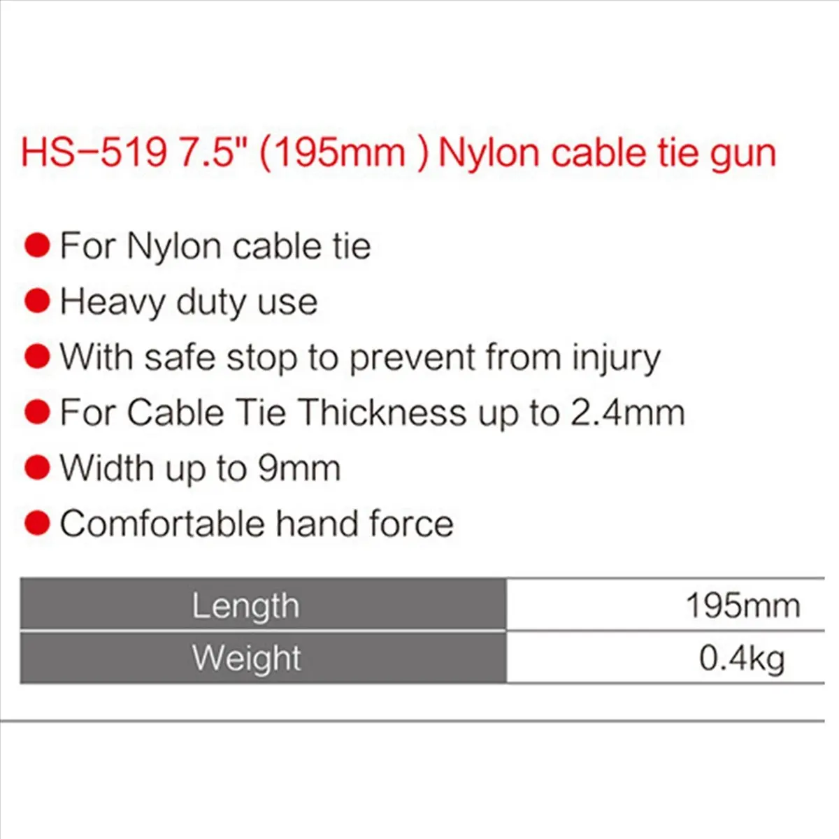 a16i-hs-519-自動テンションケーブルタイツールプライヤー-ケーブルタイプライヤー-ケーブルタイプライヤー-ツール-バインディングプライヤー