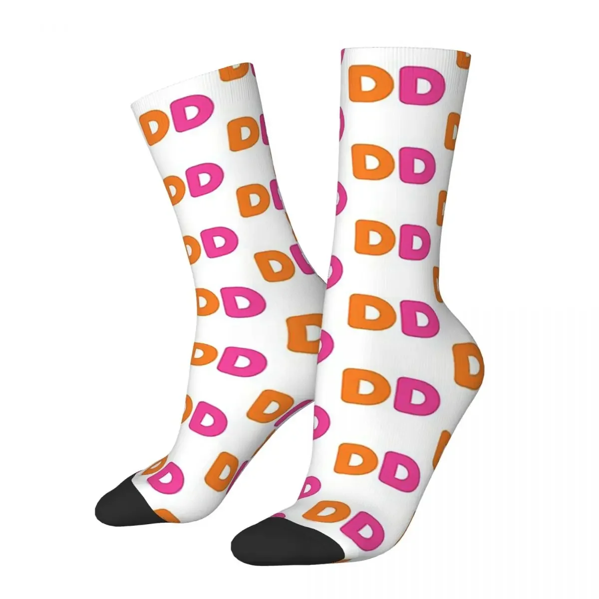 

I Love Dunkin Donuts Socks Harajuku High Quality Stockings All Season Long Socks Accessories for Man's Woman's Birthday Present