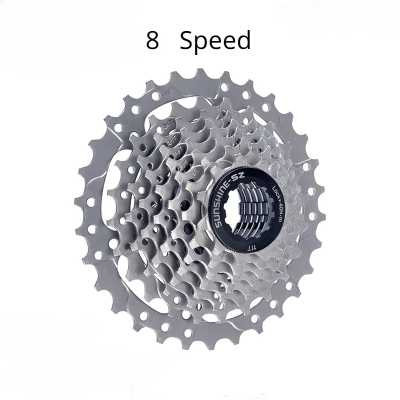 Sunshine MTB Mountain Bicycle 8 Speed Cassette 8v Sprocket Lightweight 30T 32T 34T 36T 40T 42T 46T Freewheel Chains bike part