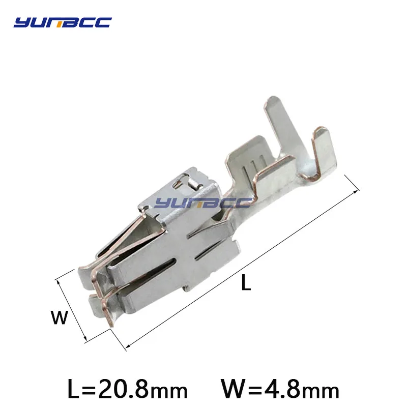 50Pcs Auto Car Splices Wire 6.3 Big Crimp Terminal Non-insulated Automotive Female Connector Pins 926965-1