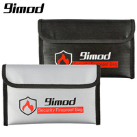 9imod 5x8 inch Portable Fireproof Bag Explosion-Proof Waterproof Lipo Battery Safety Bag Document Currency Keys Fireproof Bag