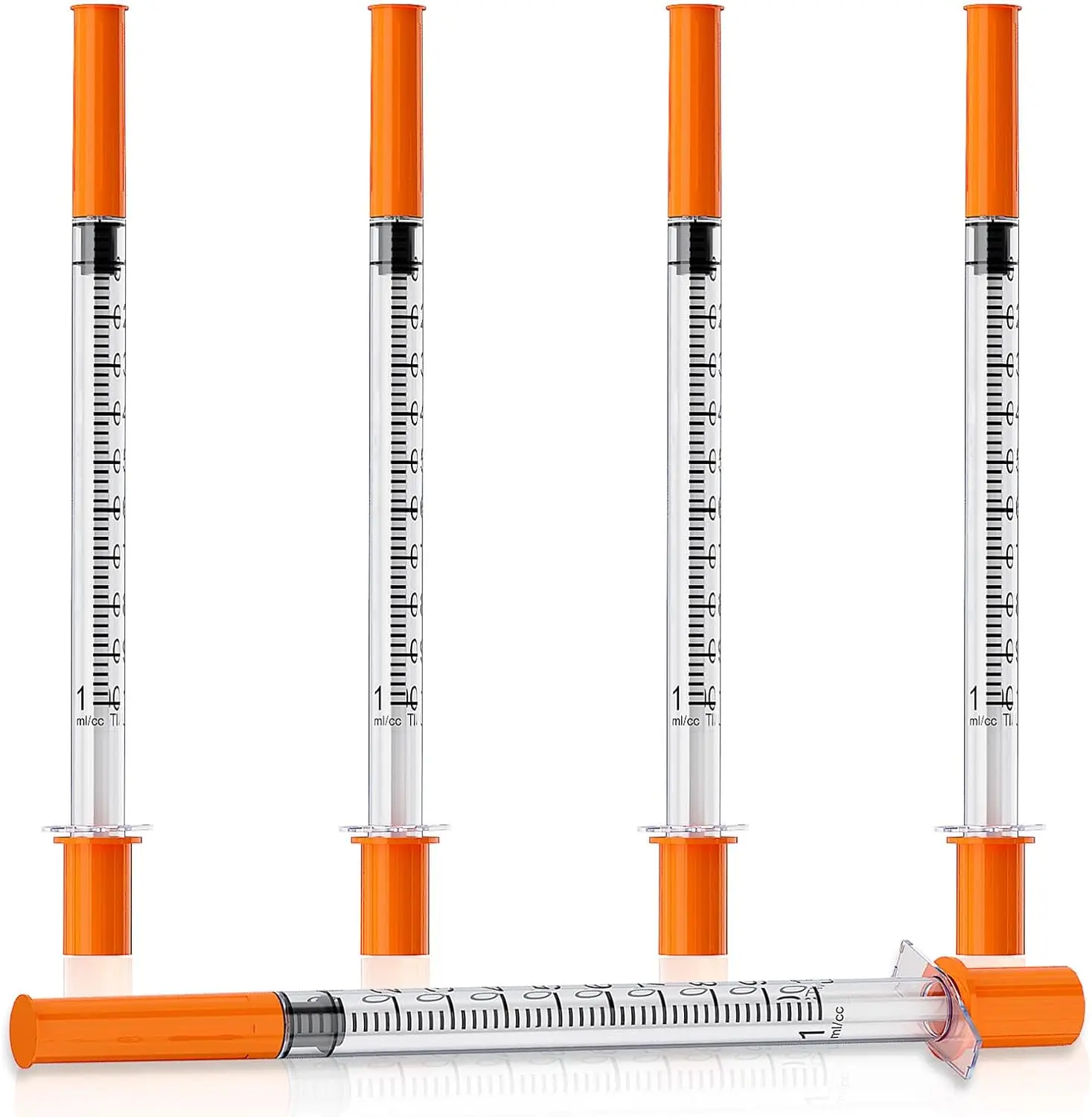 

100Pcs/Box 1ml 31G*8mm insulin Syringe With Needle Diaposable Sterilized Individually Wrapped injector for Pets Animal
