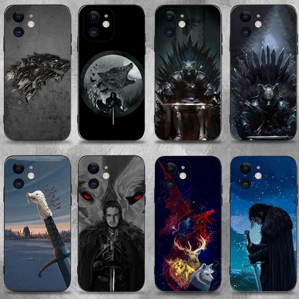 

Stark Winter Coming Phone Case For iPhone 16,15,14,13,12,11 Plus,Pro Max,XS,X,XR,SE,Mini,8,7,Soft Silicone Black Cover