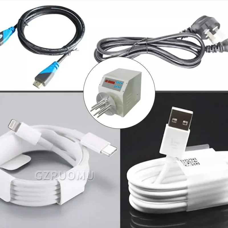 Semi-automatic Wire Winding Machine 400W - Suitable For 8mm Below Wire Diameter, 10M USB/Telephone/AC-DC Power Cord