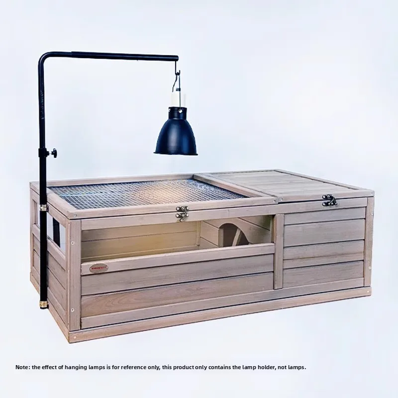 Solid wood turtle feeding box large model tortoise radiation Sukada special pet cage tank