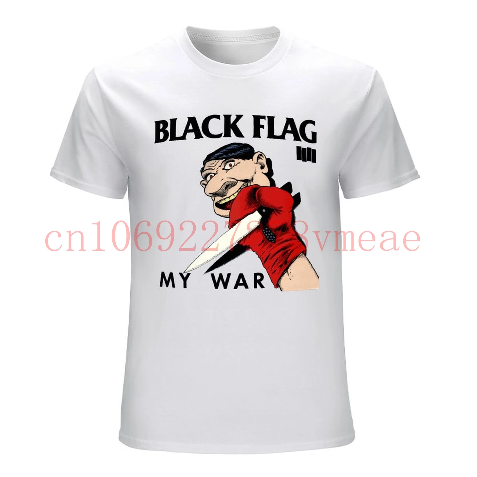 جديد خمر 1984 العلم الأسود جولة حربتي تي شيرت S-4XL يضرب المحدودة #1