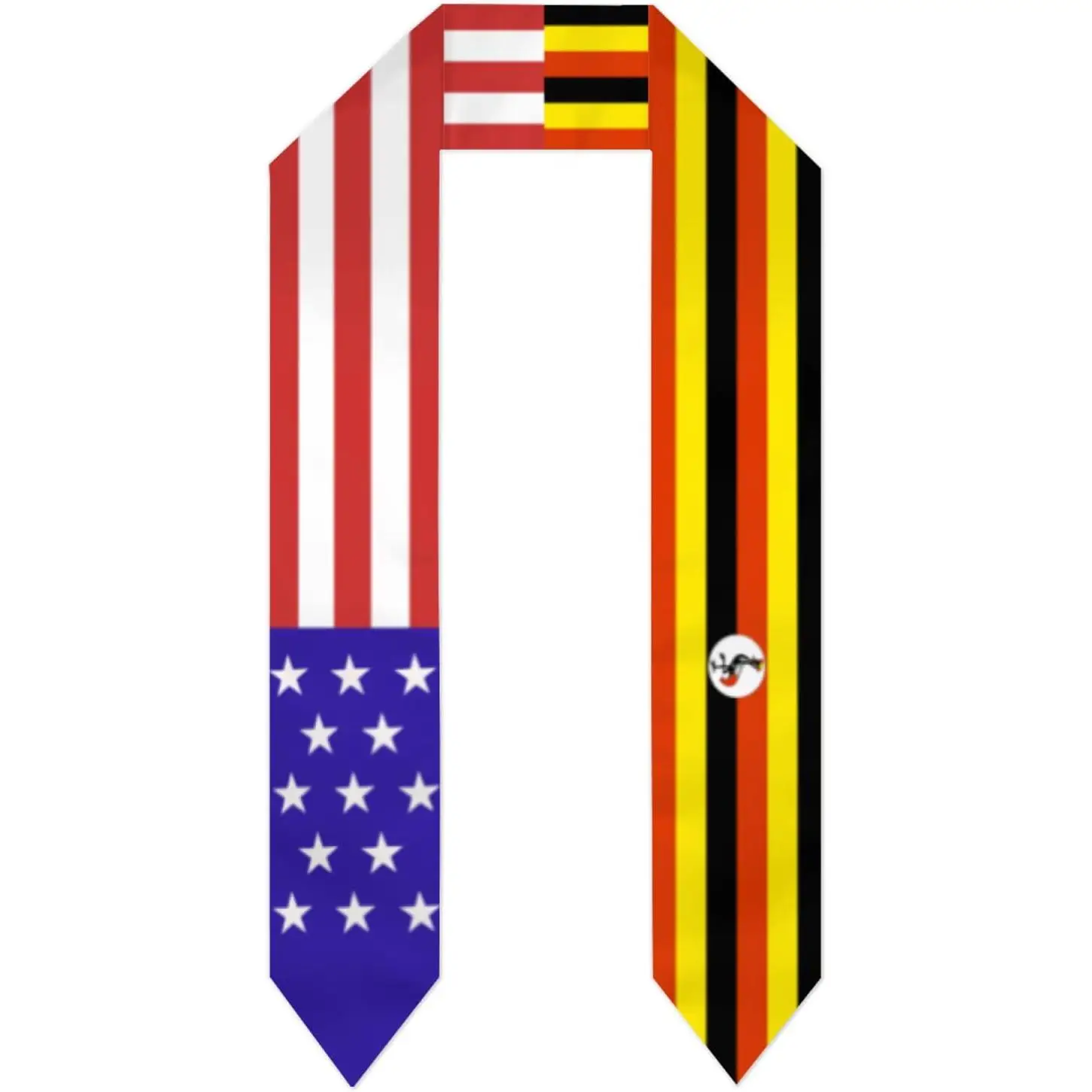 Flag Graduation Stole Scarf Shawl Sash for Abroad Student International Study Class of 2026 Mens Ties