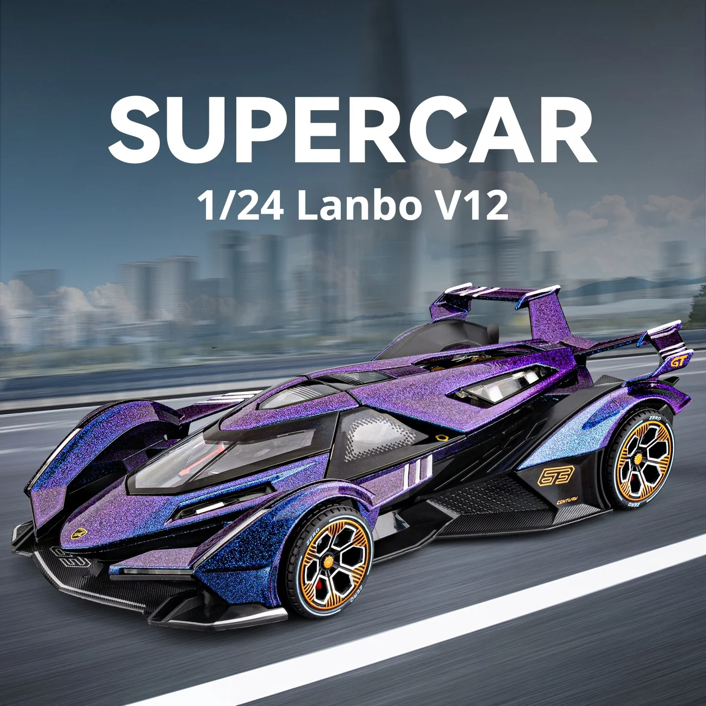 

Масштаб 1:24, имитация Lamborghini V12, суперкар, литой под давлением сплав, классическая модель автомобиля, суперкар, звук, свет, игрушка для мальчиков, подарок