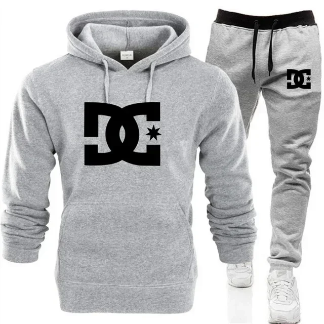 2026 Fall_Winter Men's Hoodie Pullover and Casual Pants Set, Autumn_Winter Outdoor Fashion Running and Fitness Two-Piece Set - view 5
