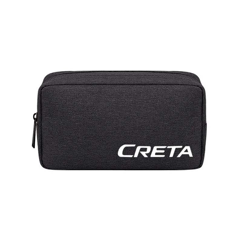 

Car Portable USB Data Line Charger Plug Car keys driver's license Storage Bag For Hyundai Creta 2 II Accessories Ix25 Tuning