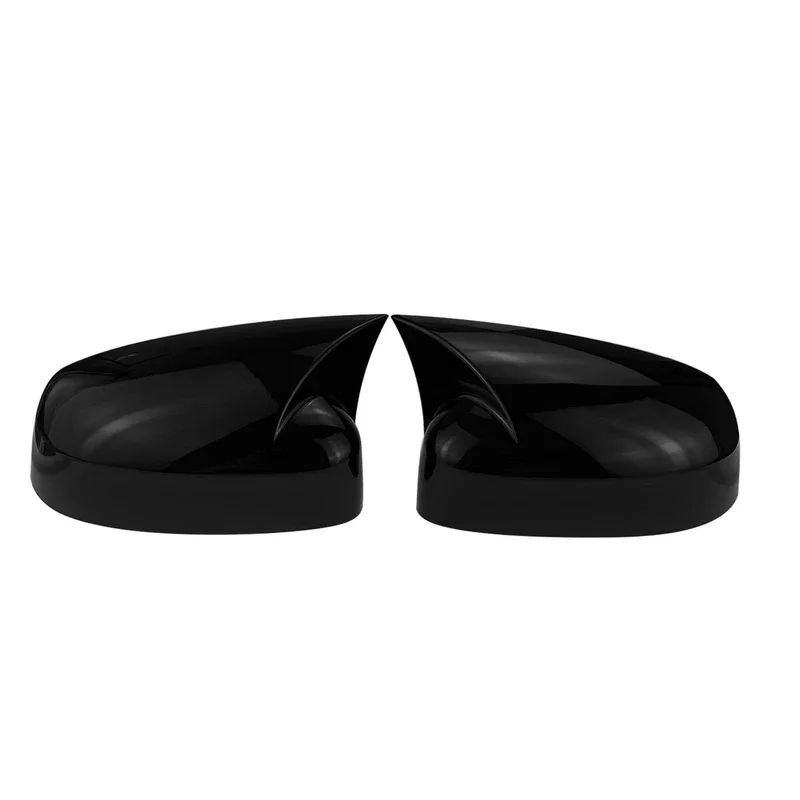 For Ford Focus MK3 2012-2018 Rearview Side Mirror Cover Wing Cap Exterior Door Rear View Case Trim Carbon Fiber Black
