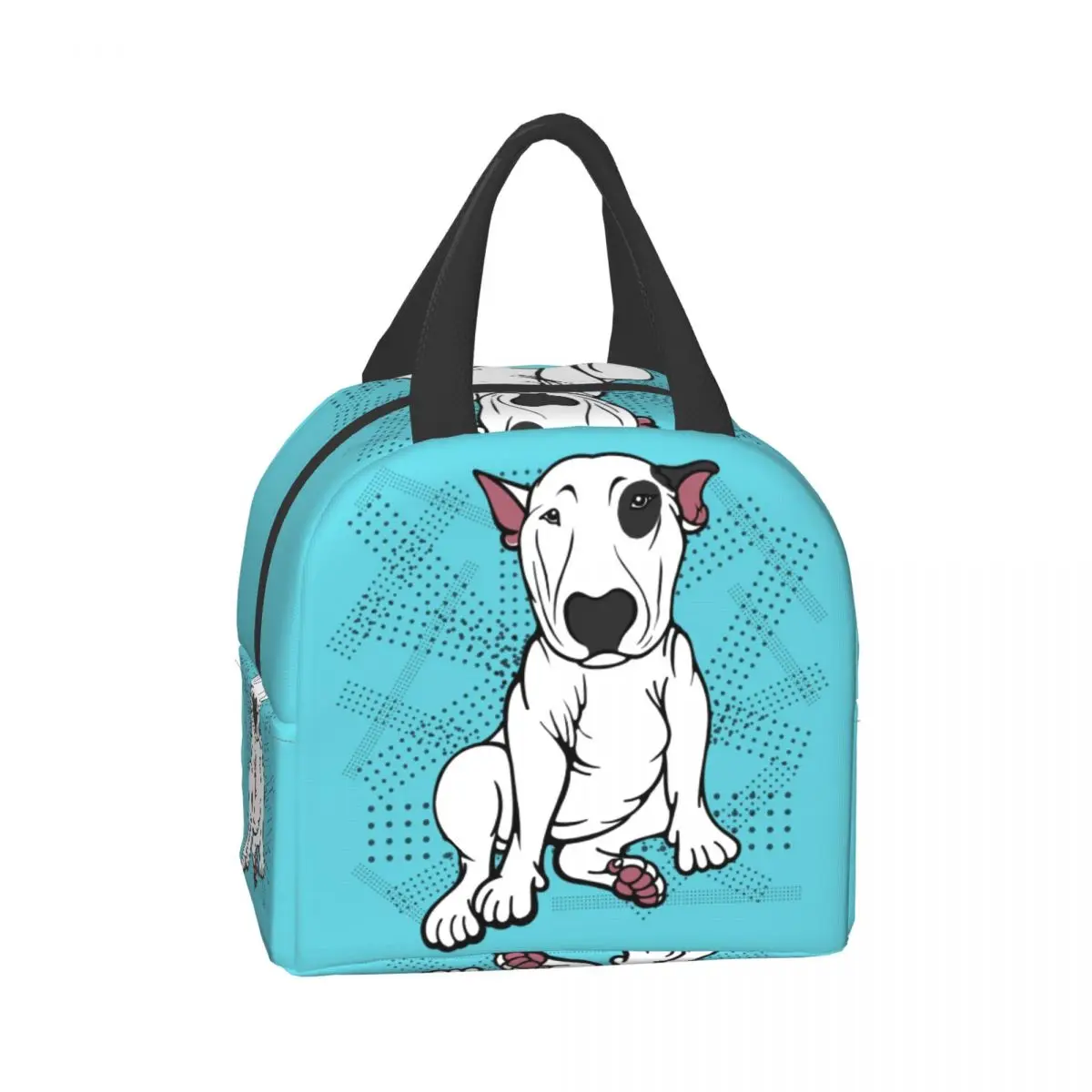 English Bull Terrier Insulated Lunch Bag for School Office Pet DOg Waterproof Cooler Thermal Bento Box Women Children Lunch Box