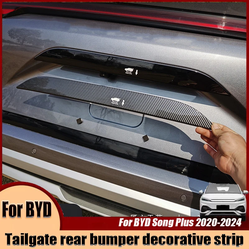 For BYD Song Plus 2020 2021 2022 2023 2024 Tailgate rear bumper decorative strip Automotive exterior modification