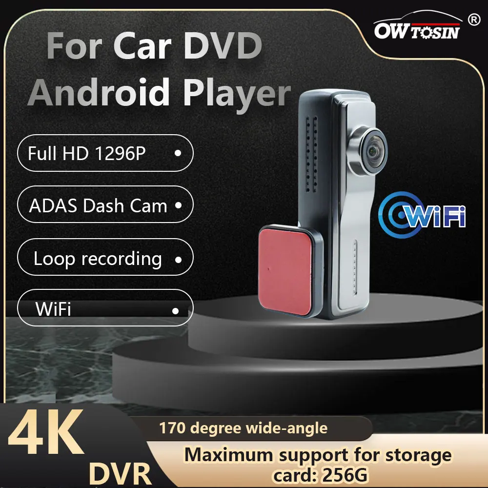 

4K ADAS Car DVR Camera Recorder WIFI 1296P DashCam For Android Radio Player Navigation Unit Auto Voice Alarm Video Recording