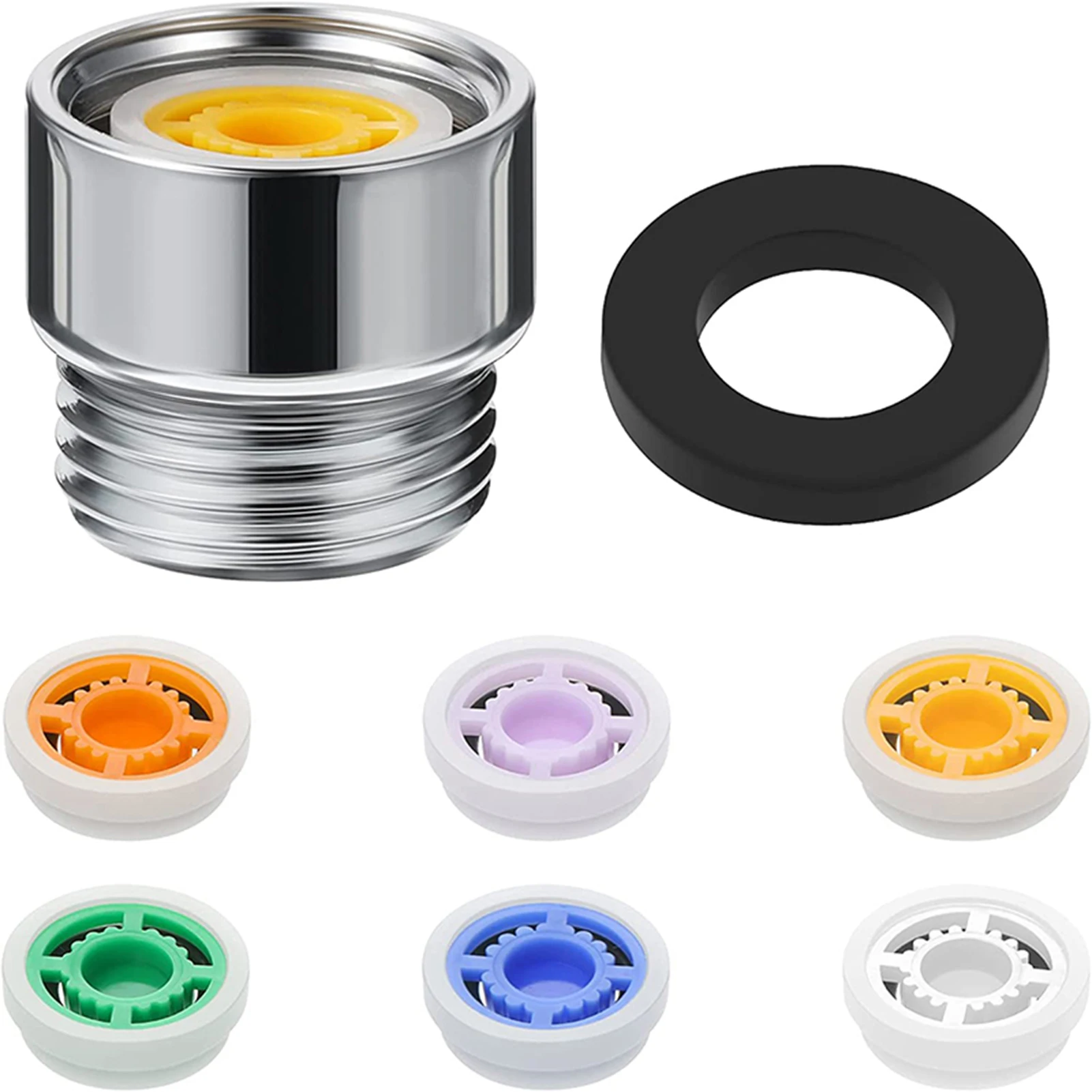 Bathroom Shower Water Saver Flow Reducer Connector Inner Outer Thread Direct Fitting for Home Plumbing Water Saving Device